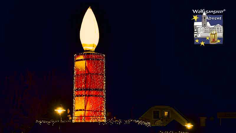 Weihnachtskerze St.Gilgen