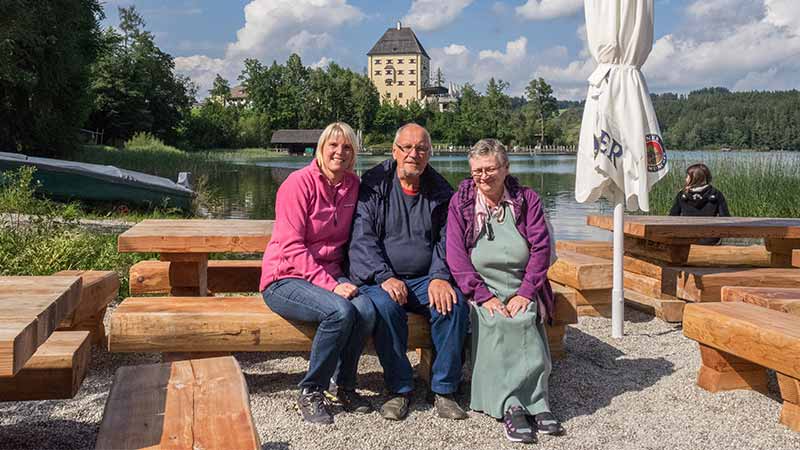 Rast in der Schloss Fischerei