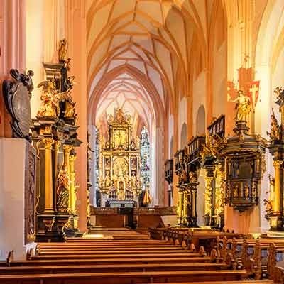 Innenansicht Basilika Mondsee