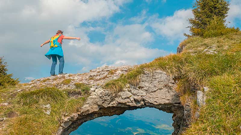 Auf dem Ofenloch, unterhalb des Bleckwand-Gipfels