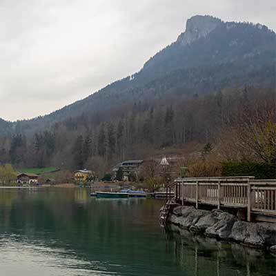 Blick Richtung Fuschl Promenade