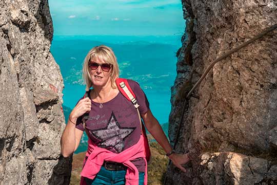 Wanderung auf Berg